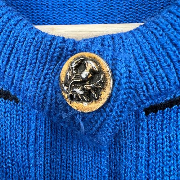 Vintage Vivanti Button Cardigan Sweater Plus Sz 14 Colorful Stripe Crewneck USA - Picture 4 of 11